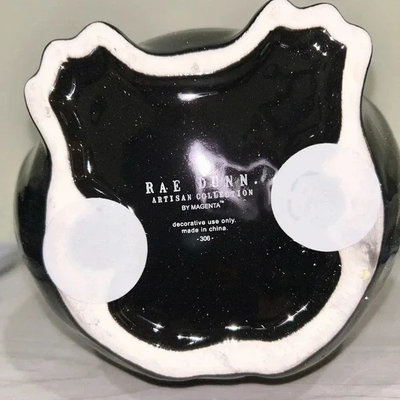 Rae Dunn Halloween/Fall Decoration. Black ceramic “NIGHT WATCH” owl. Brand new! - Picture 5 of 5